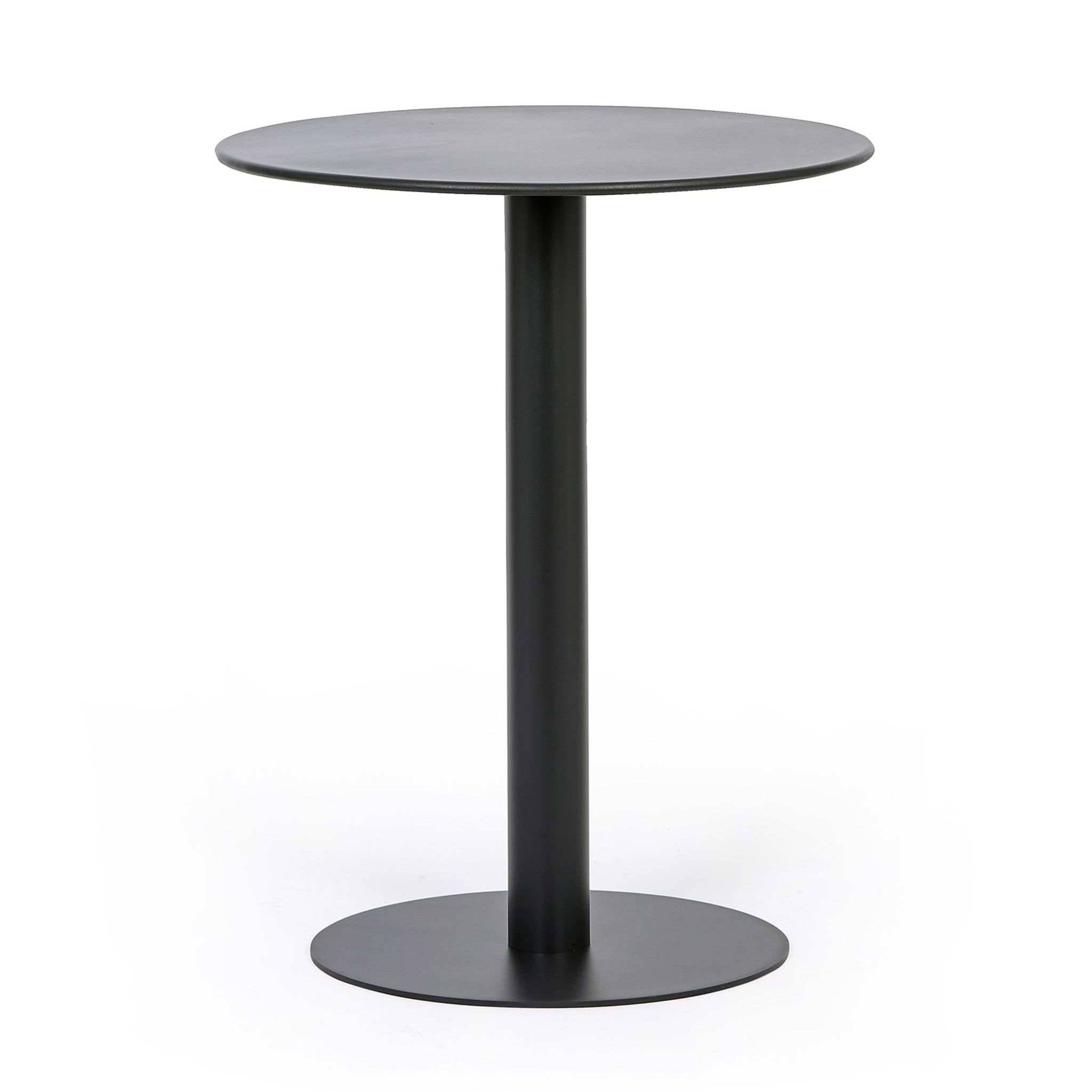 Metalowy stół bistro RONDA, średnica 60 cm, do użytku zewnętrznego, grafit