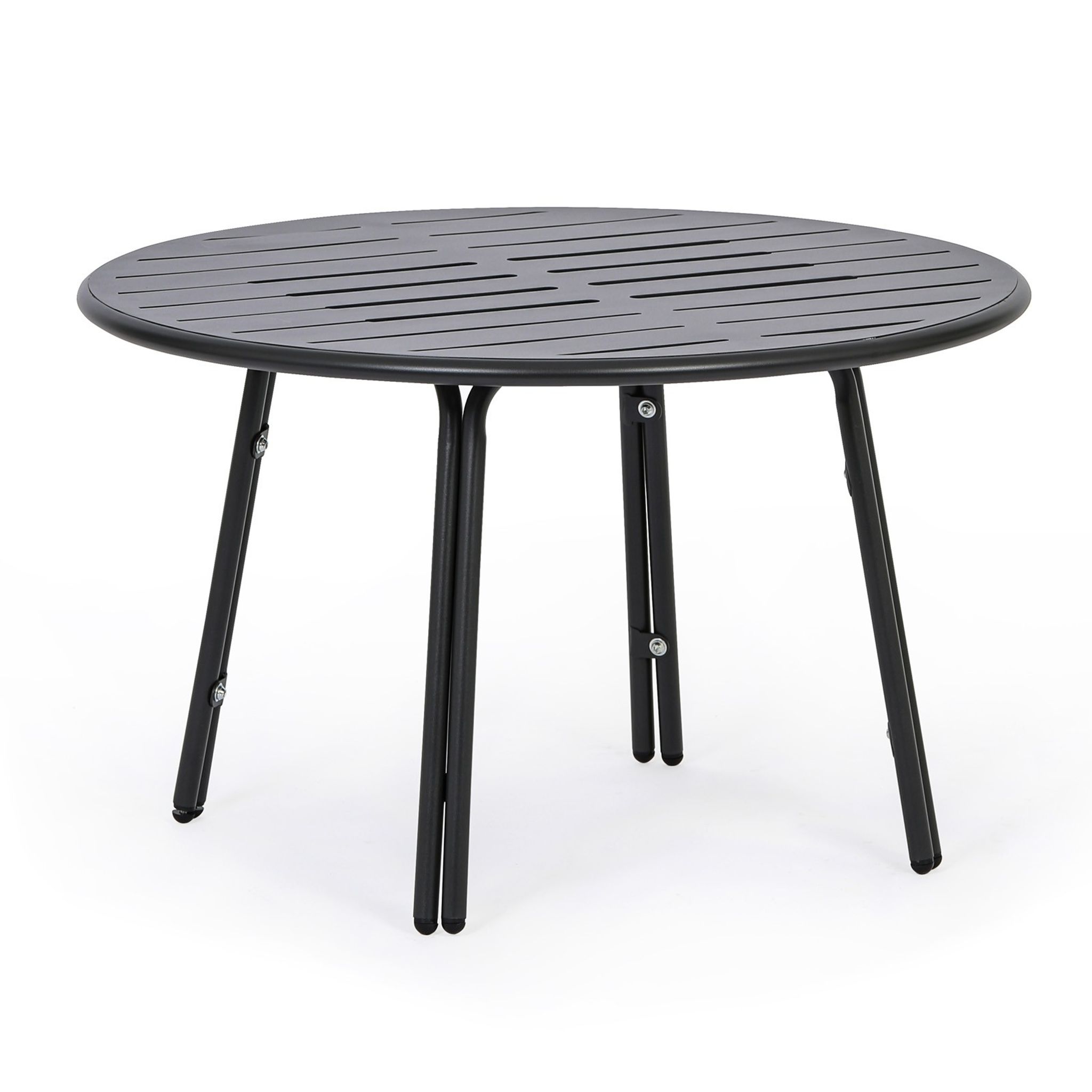 Metalowy stół bistro VENTO, średnica 80 cm, do użytku zewnętrznego
