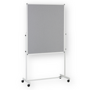 Mobiler Drehtisch, Flipchart, kombinierte Oberfläche, 1200 × 1000 mm