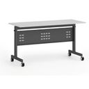 Mobiler Schreibtisch PRIMO MOBI, 140x60 cm, schwarzes Metallgestell