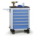 Mobiler Werkstatt-Werkzeugwagen EXPERT, 6 Schubladen, 1035 x 730 x 475 mm