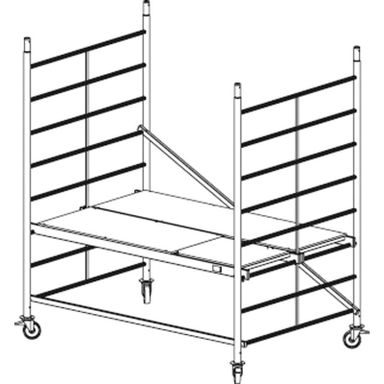 Mobiles Alu-Gerüst Protec XXL 2,9 m