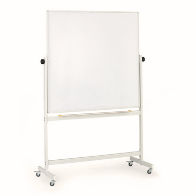 Mobiles, drehbares, magnetisches Whiteboard, Keramikoberfläche, 1200 × 1200 mm