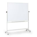 Mobiles, drehbares, magnetisches Whiteboard, lackierte Oberfläche, 1500 x 1200 mm