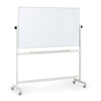 Mobiles, drehbares, magnetisches Whiteboard, lackierte Oberfläche, 1500 x 900 mm