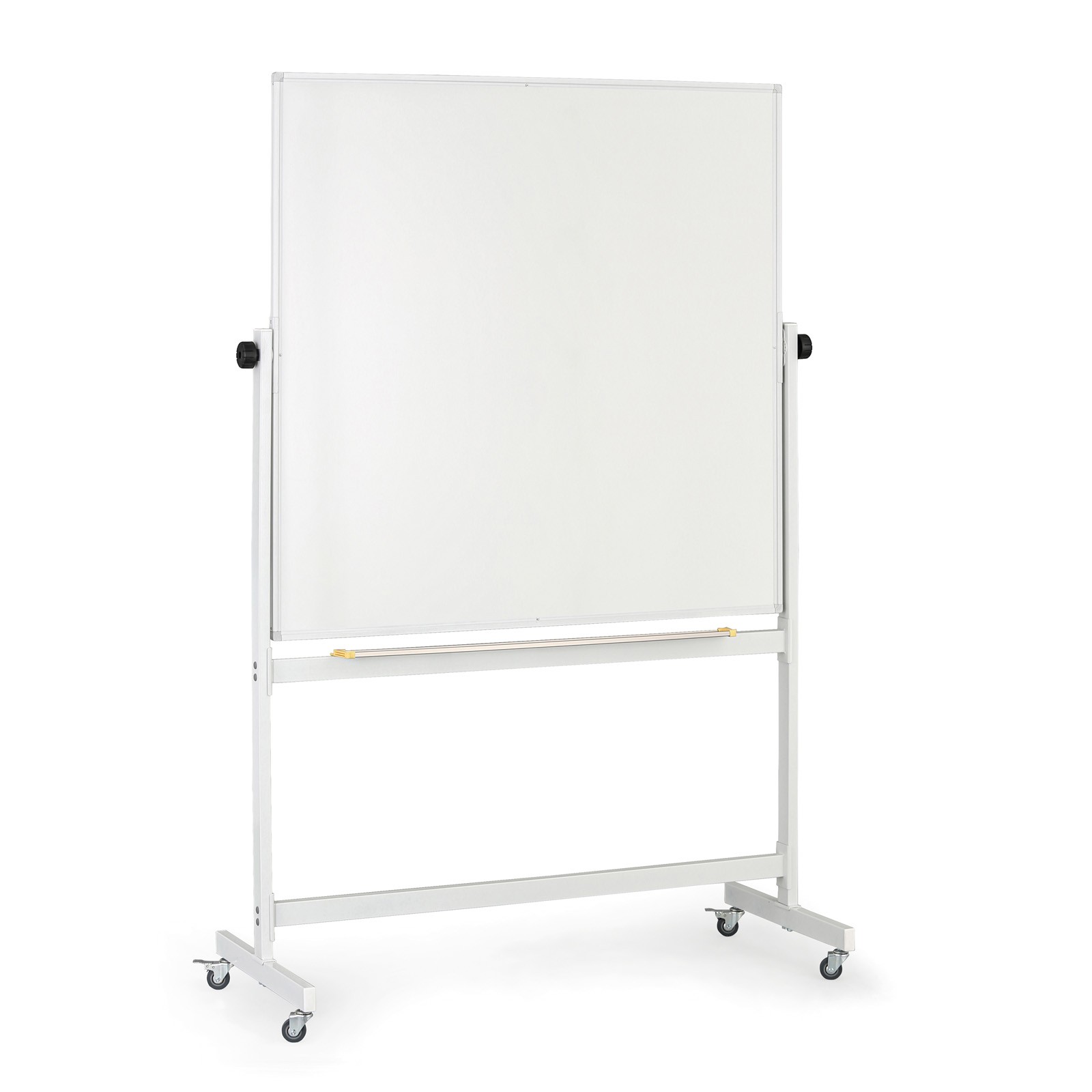 Fotografia produktu: Mobilná otočná magnetická tabuľa, keramický povrch, 1200 x 1200 mm