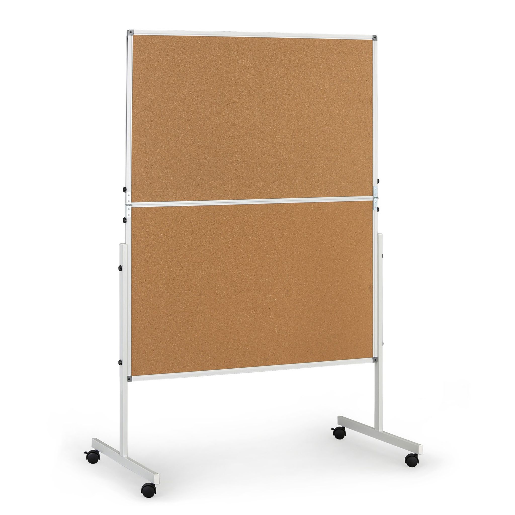 Mobilna tablica informacyjna, składana, korek, 1200 × 1500 mm