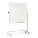 Mobilní otočná magnetická tabule, keramický povrch, 1200 x 1200 mm
