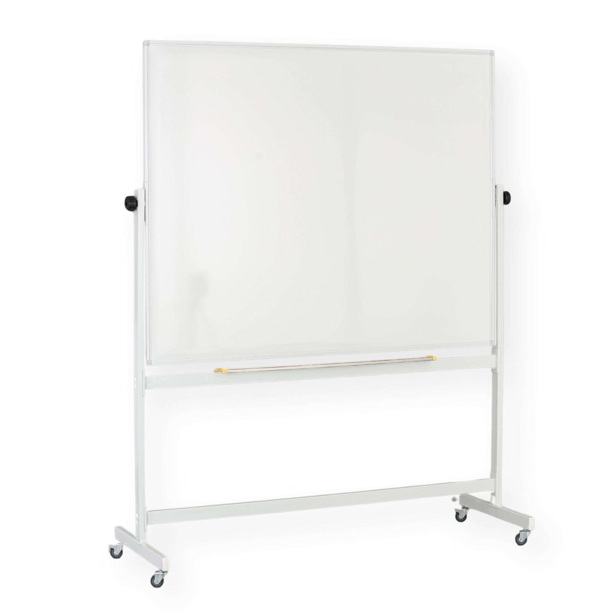 Mobilní otočná magnetická tabule, keramický povrch, 1200 x 1500 mm