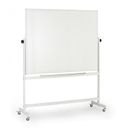 Mobilní otočná magnetická tabule, keramický povrch, 1500 x 1200 mm