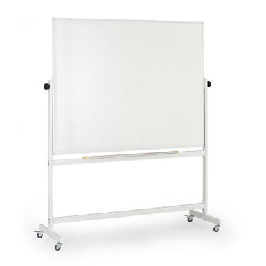 Mobilní otočná magnetická tabule, keramický povrch, 1500 x 1200 mm