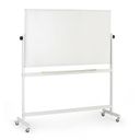 Mobilní otočná magnetická tabule, keramický povrch, 900 x 1500 mm