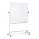 Mobilní otočná magnetická tabule, lakovaný povrch, 1200 x 1200 mm