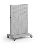 Mobilní stojan, 2x panel na nářadí, 4x panel na boxy, 960 x 640 x 1605 mm