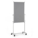 Mobilny flipchart, powierzchnia kombinowana, 1200 × 700 mm