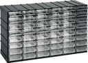 Modulová skříňka se zásuvkami, 382 x 148 x 230 mm, 48 zásuvek