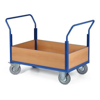 Modułowy wózek platformowy, 2 rączki, 1000x700 mm, 400 kg