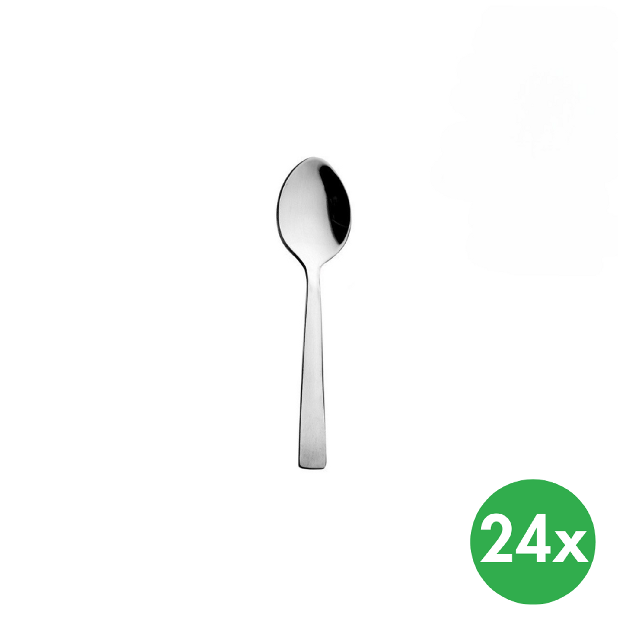 Mokkalöffel PLAIN, rostfreier Stahl, 24 Stück