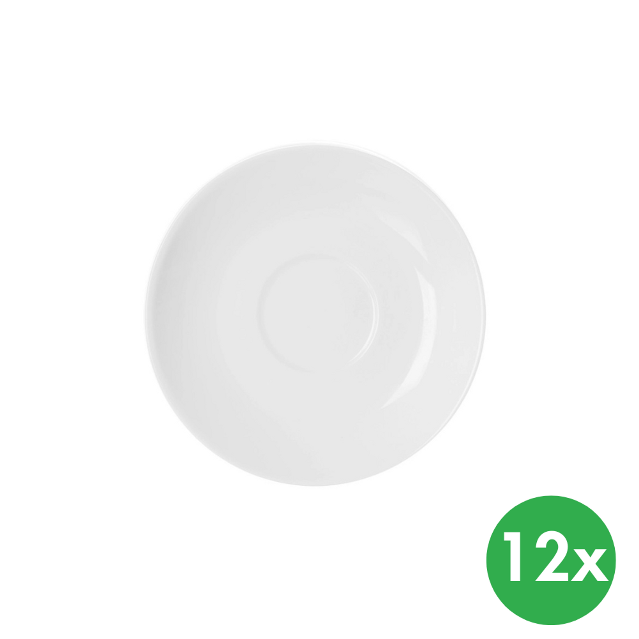 MONA Espresso Untertasse, Durchmesser 12 cm, Porzellan, 12 Stk.