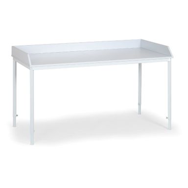 Montážní stůl s ohrádkou, kovové nohy, délka 1600 mm
