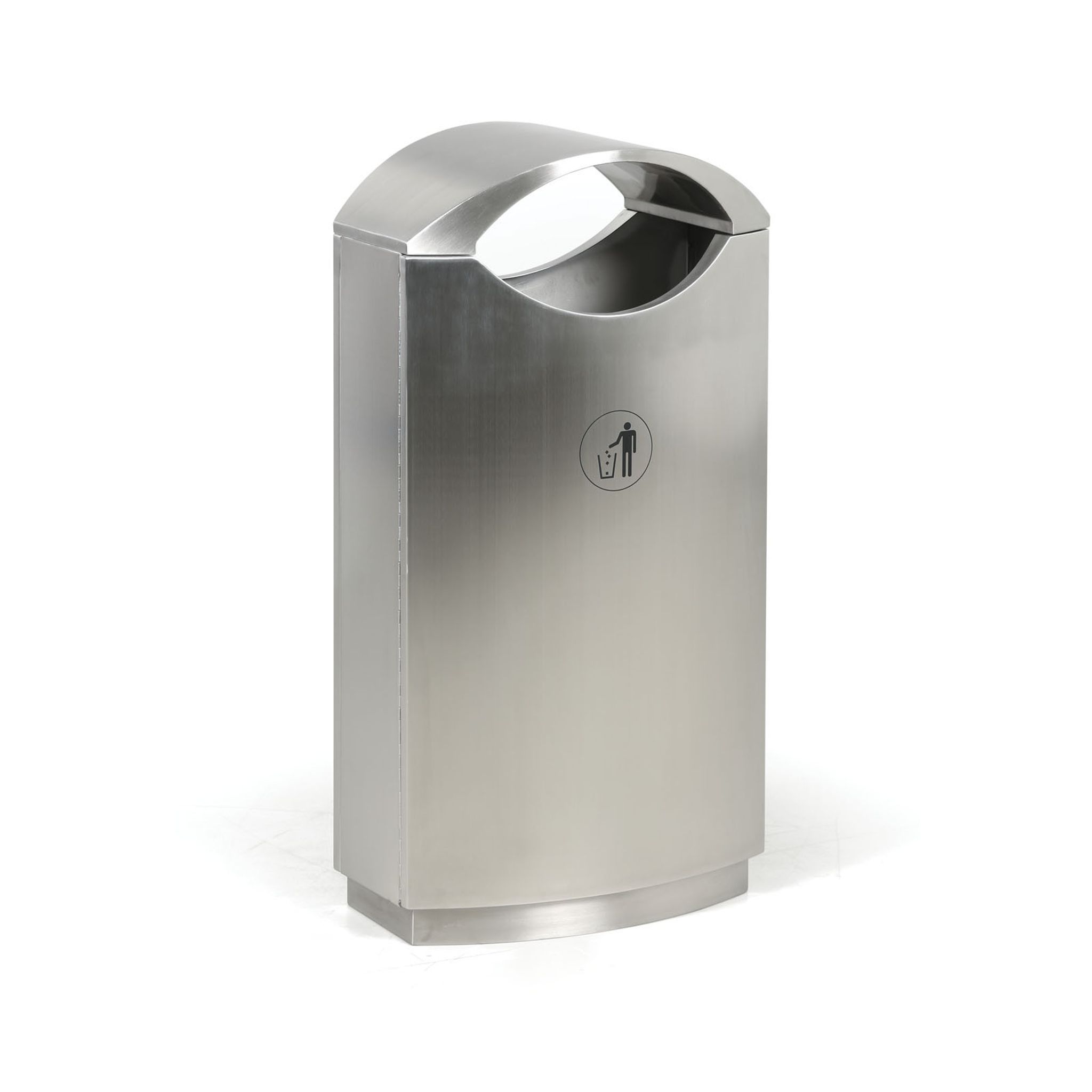 Mülleimer 75 l, Edelstahl