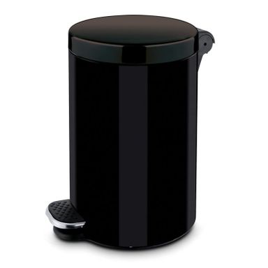 Mülleimer mit Tretmechanik, 30 l, schwarz