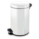 Mülleimer mit Tretmechanik, 30 l, weiß