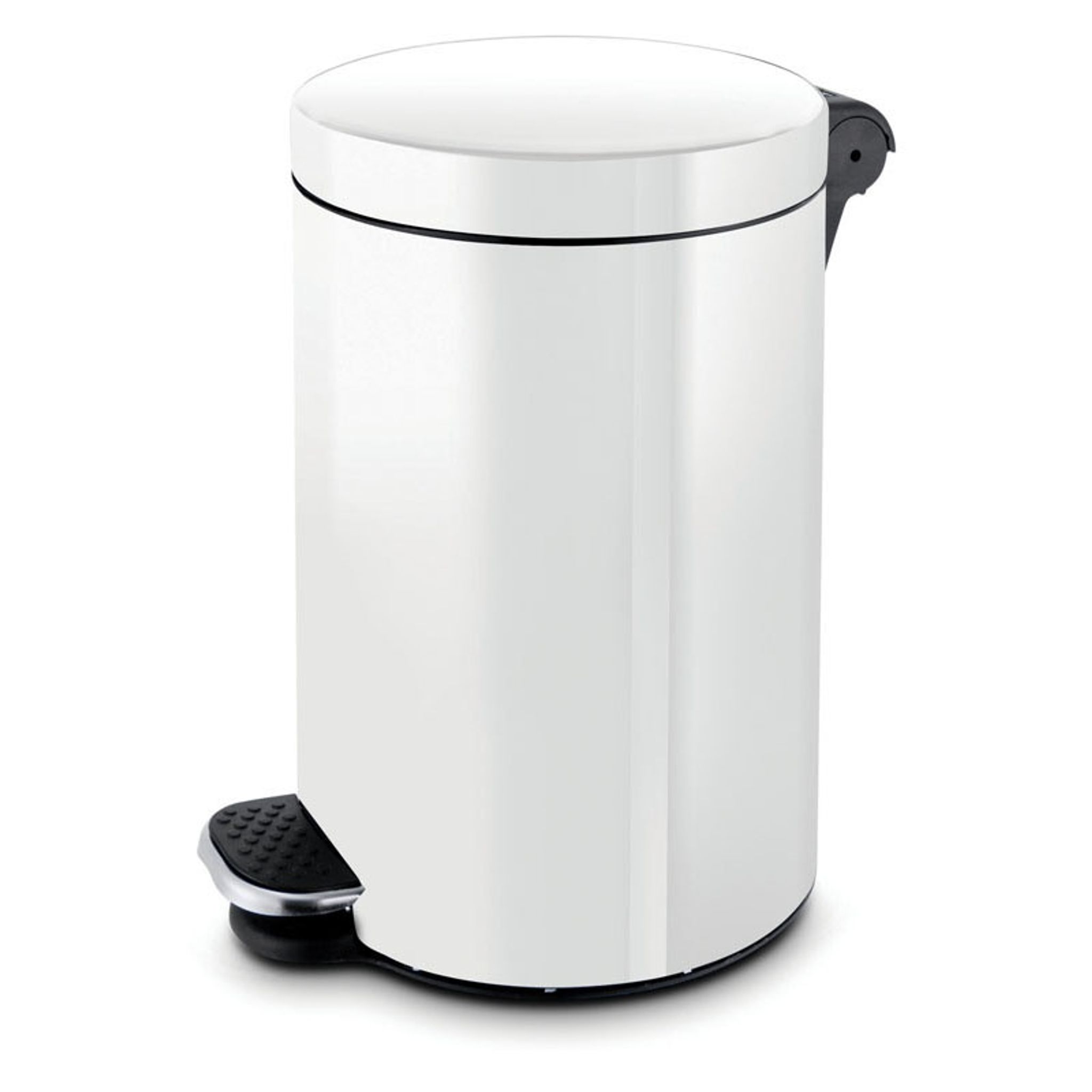Mülleimer mit Tretmechanik, 30 l, weiß
