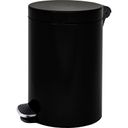 Mülleimer mit Tretmechanik mit sanftem Schließen, 30 l, schwarz