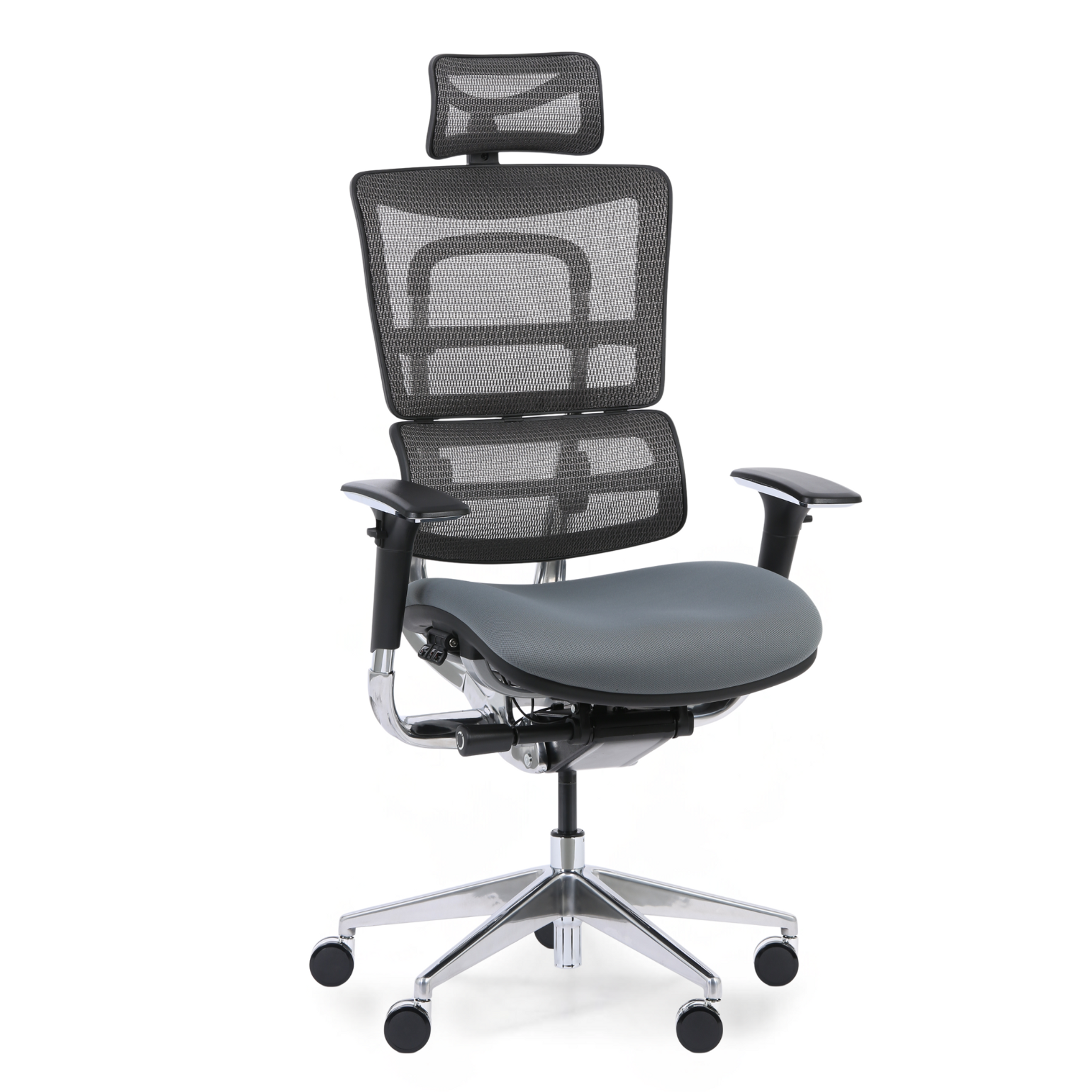 Multifunkčná kancelárska stolička WINSTON SAB, sivá