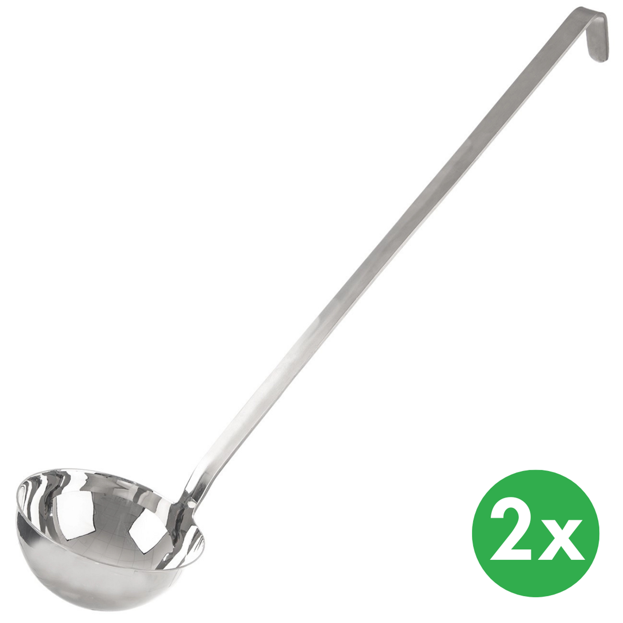 Naběračka GASTRO, 55 cm, 0,75 l, nerez, 2 ks