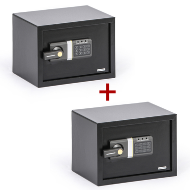 Nábytkový sejf s elektronickým zámkem 1+1 ZDARMA, 250 x 350 x 250 mm