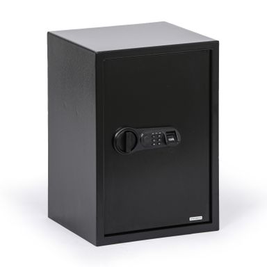 Nábytkový sejf s elektronickým zámkem a čtečkou otisků prstů, 500 x 350 x 310 mm
