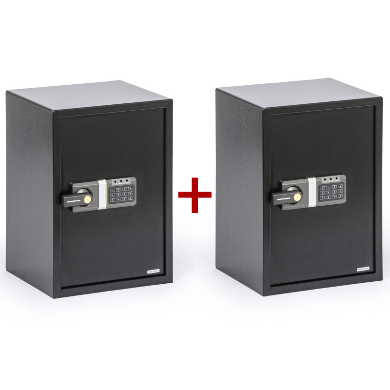 Fotografia produktu: Nábytkový sejf s elektronickým zámkom 1+1 ZADARMO, 500 x 350 x 310 mm