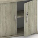 Nadstavba 2-dverová MIRELLI, 800 x 400 x 600 mm, biela/dub sonoma