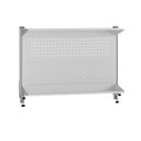 Nadstavba na stôl G5, panel na náradie a plastové boxy, police, dĺžka 1200 mm