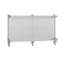 Nadstavba na stôl G5, panel na náradie a plastové boxy, police, dĺžka 1500 mm