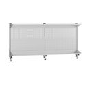 Nadstavba na stôl G5, panel na náradie a plastové boxy, police, dĺžka 1800 mm