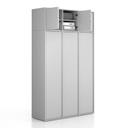 Nadstavba pre skrine FRAME, 3x dvere, 1299 x 450 x 427 mm, PUSH-lock, sivá