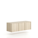 Nadstavba pre skrine FRAME, 3x dvere, 1299 x 450 x 427 mm, zámok PUSH-lock, dub prírodný