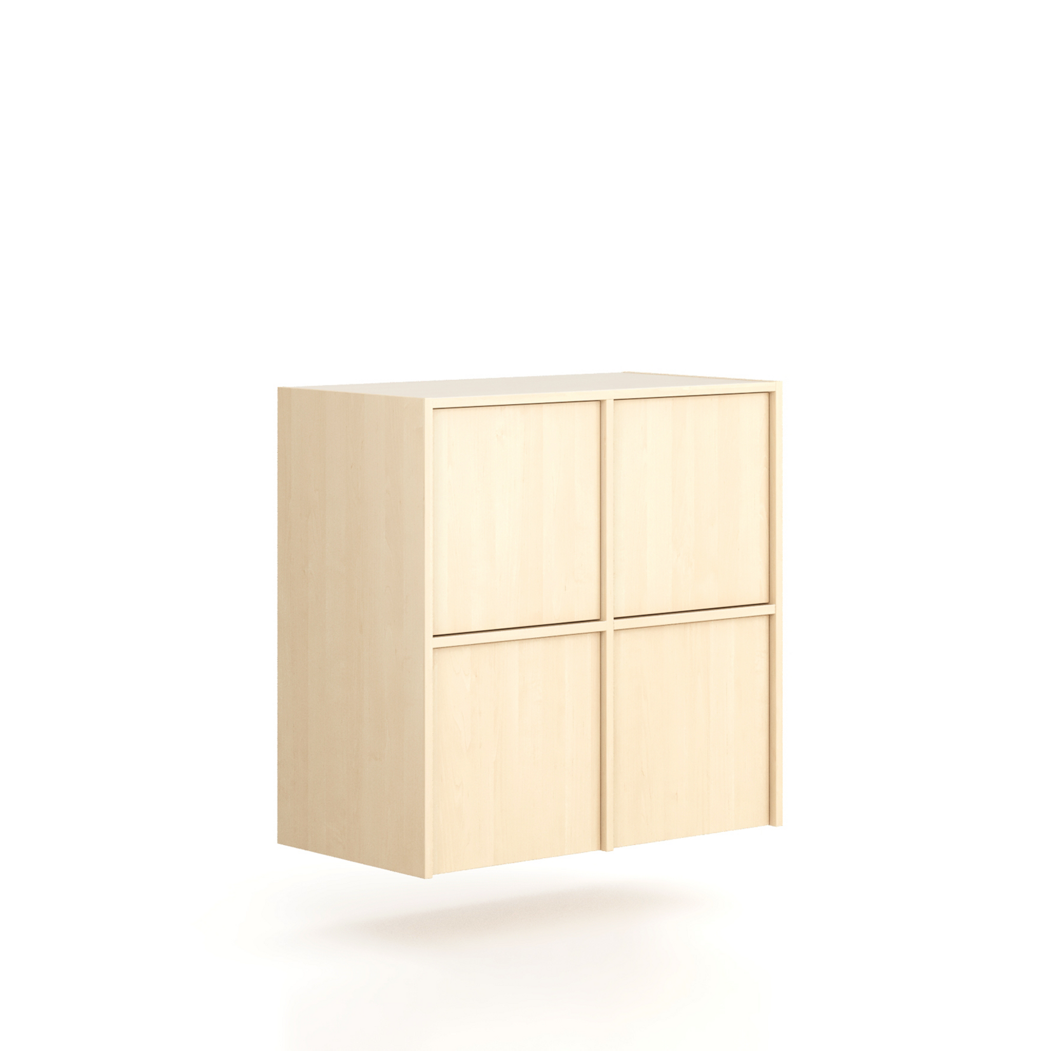 Nadstavba pre skrine FRAME, 4x dvere, 872 x 450 x 854 mm, PUSH-lock, breza