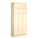Nadstavba pre skrine FRAME, 6x dvere, 1299 x 450 x 854 mm, PUSH-lock, breza