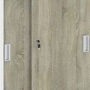 Nadstavba zasúvacia MIRELLI, 800 x 400 x 600 mm, biela/dub sonoma
