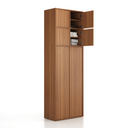 Nadstawka do szaf FRAME, 4x drzwi, 872 x 450 x 854 mm, PUSH-lock, orzech