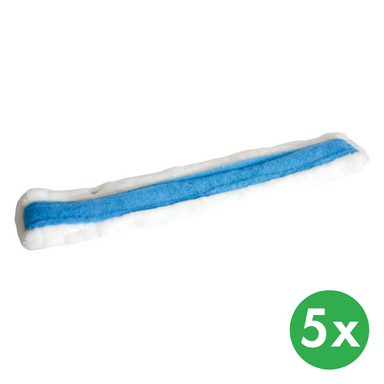 Nakładka do myjki do okien z niebieskim paskiem, 25 cm (5 szt.)