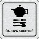 Nalepovací cedulka na dveře - Čajová kuchyně