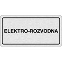 Nalepovací cedulka na dveře - Elektro - rozvodna