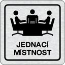 Nalepovací cedulka na dveře - Jednací místnost