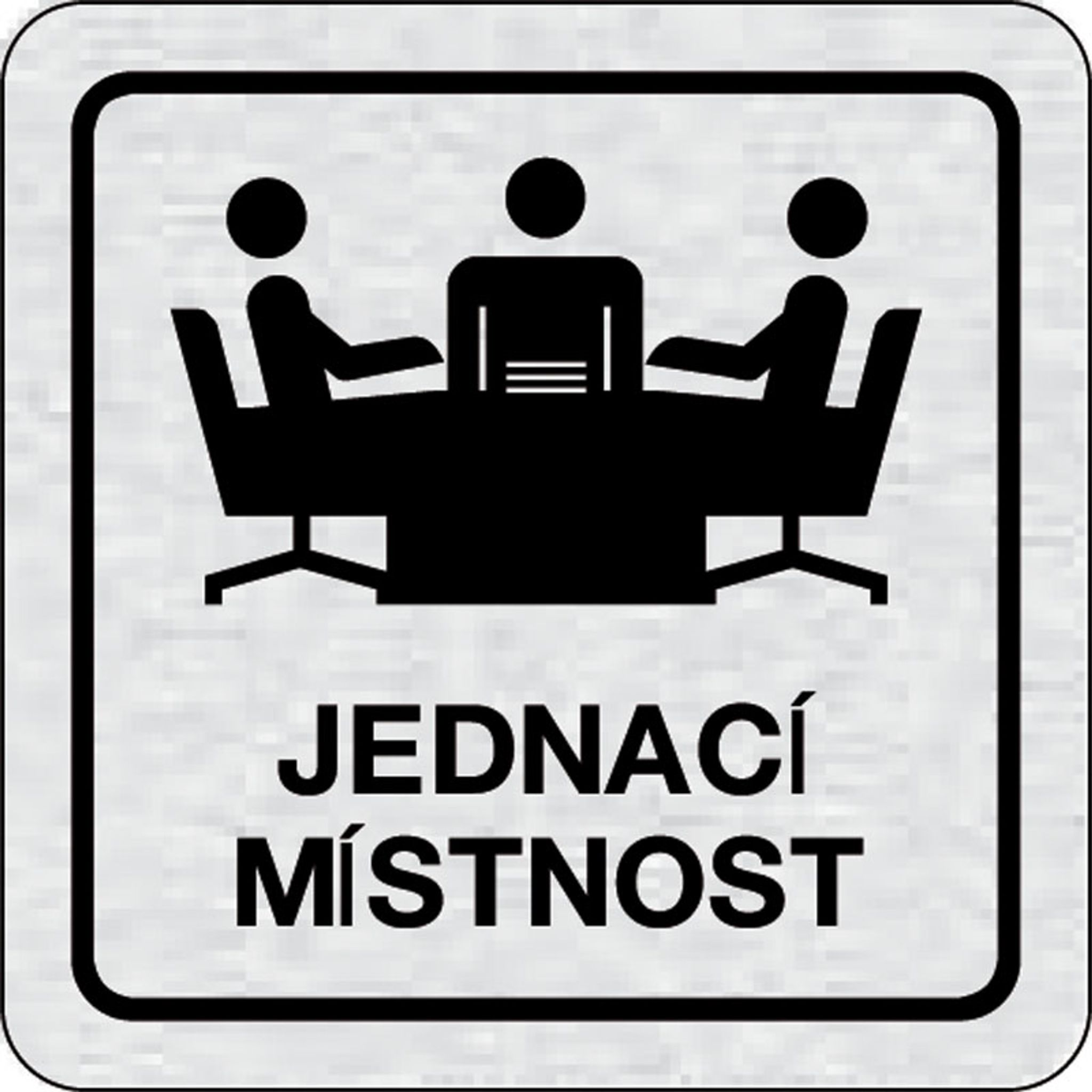 Nalepovací cedulka na dveře - Jednací místnost
