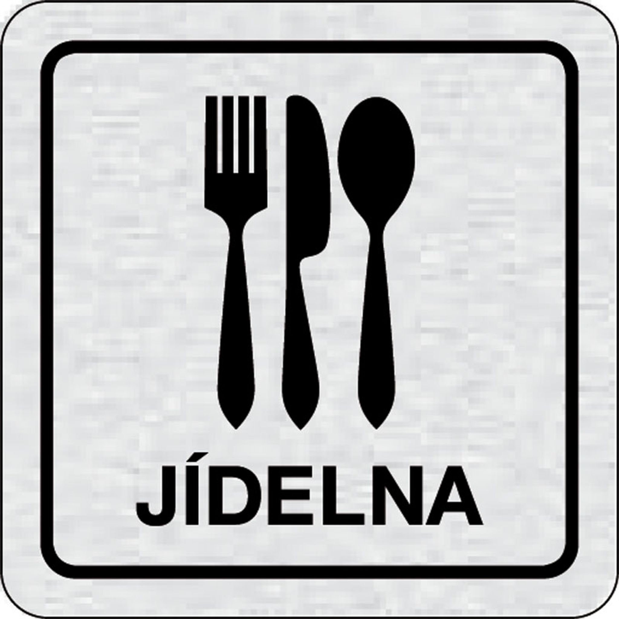 Nalepovací cedulka na dveře - Jídelna